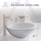 Anzzi Deux Ceramic Vessel Sink in White LS-AZ118 - alternate 3